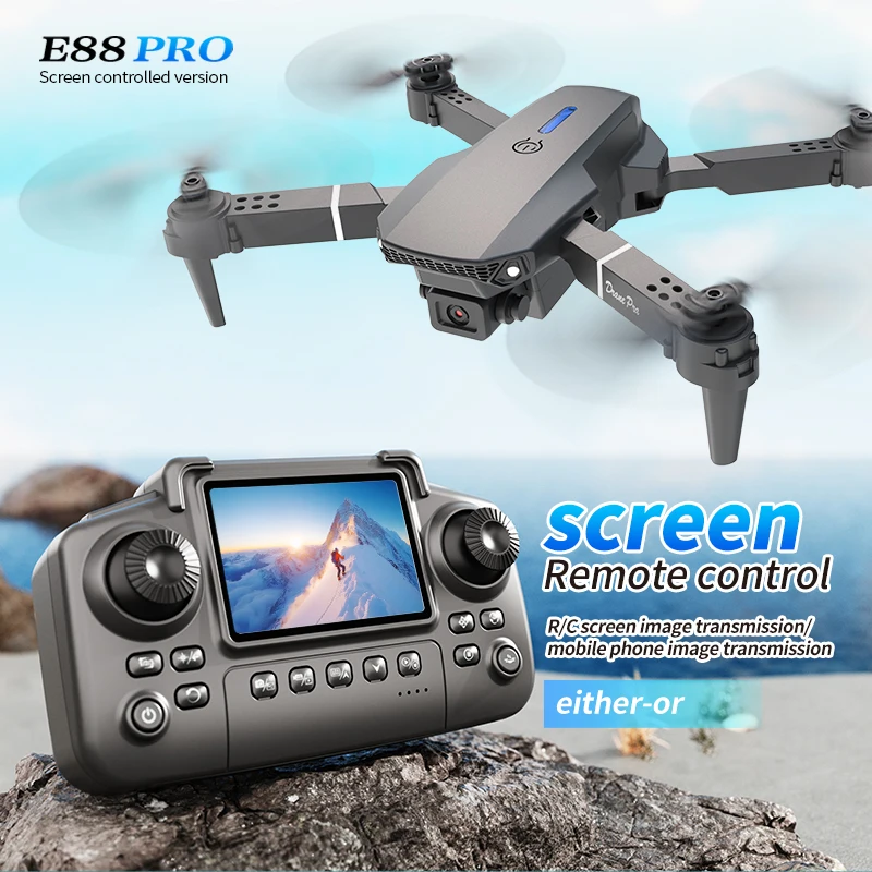 Hobby Rc Quadcopters - Drone professionnel E88 PRO avec écran,