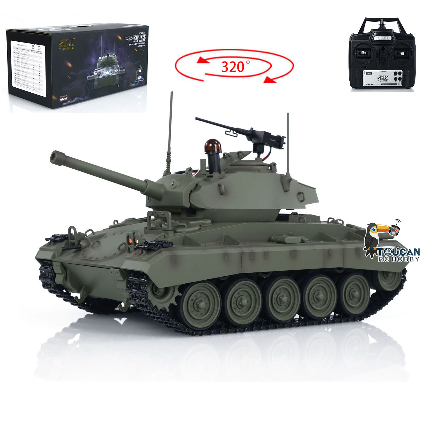 Rc Hobby Tank - Jouets Tongde 1/16 M24 Chaffee Tank