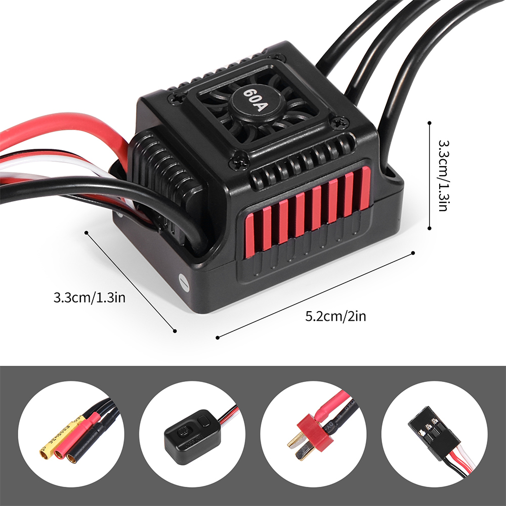 45A 60A RC ESC étanche sans ca - Esc Waterproof 60A avis et prix