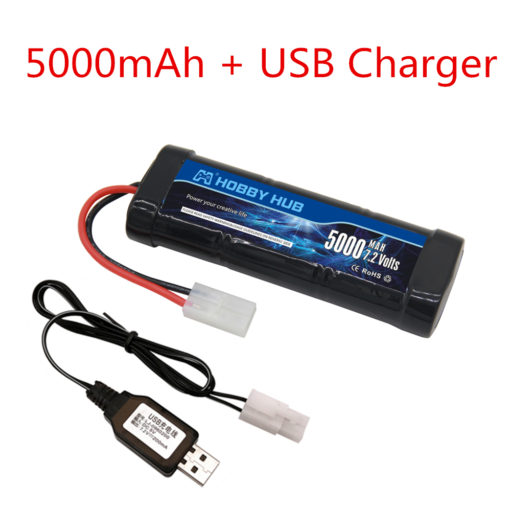 Nouvelle batterie 7.2V 5000/68 - Rc Hobby Tank avis et prix