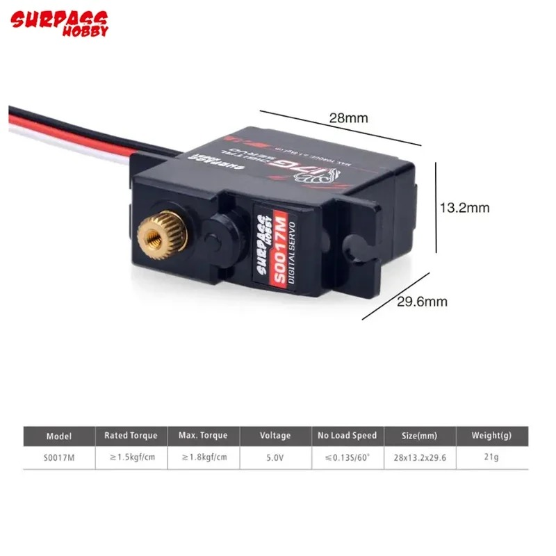 SURPASS Hobby S0017M 17g Servo - Hobby Quality Rc Cars avis et prix