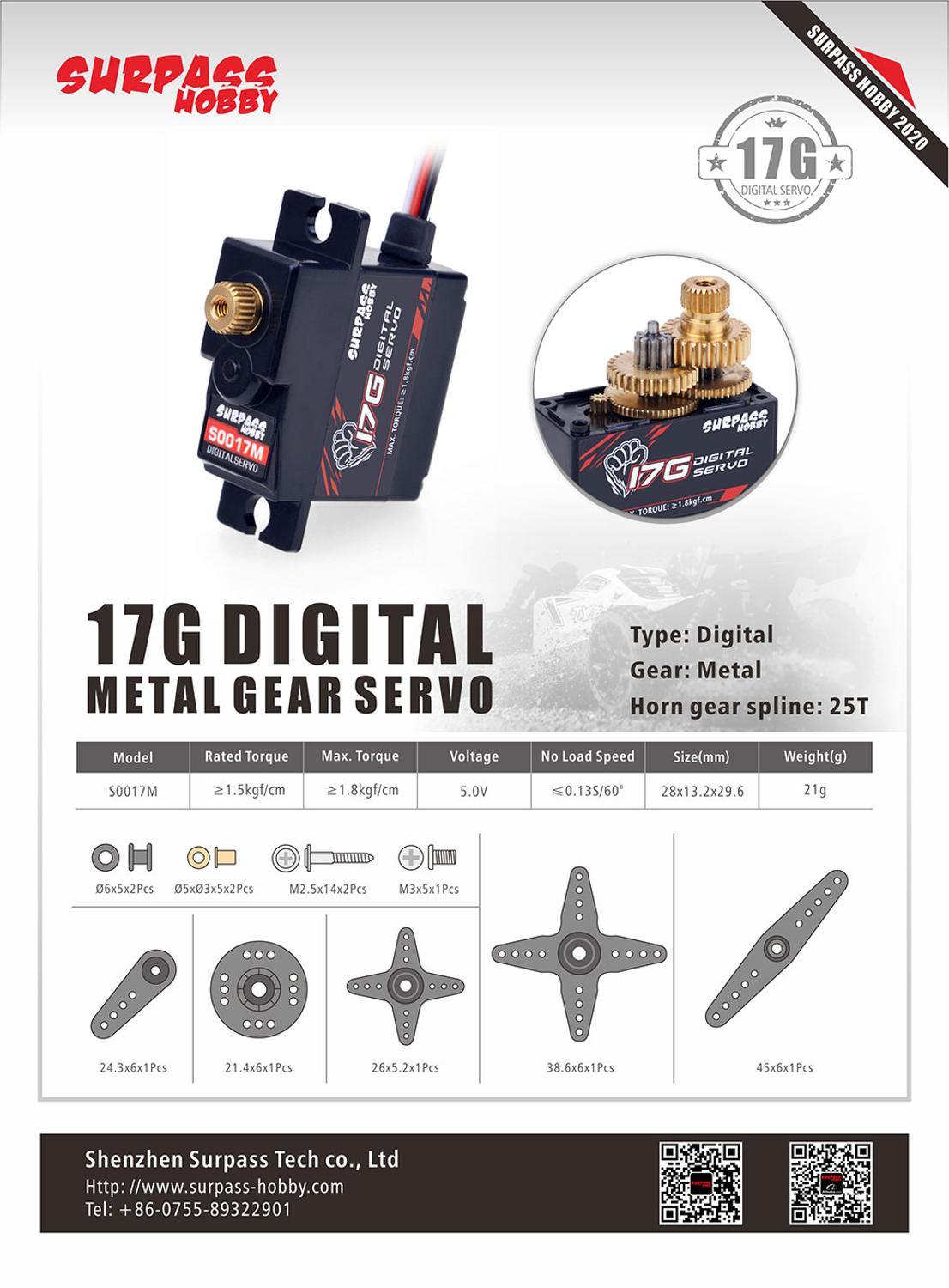 SURPASS Hobby S0017M 17g engre - Hobby Quality Rc Cars avis et prix