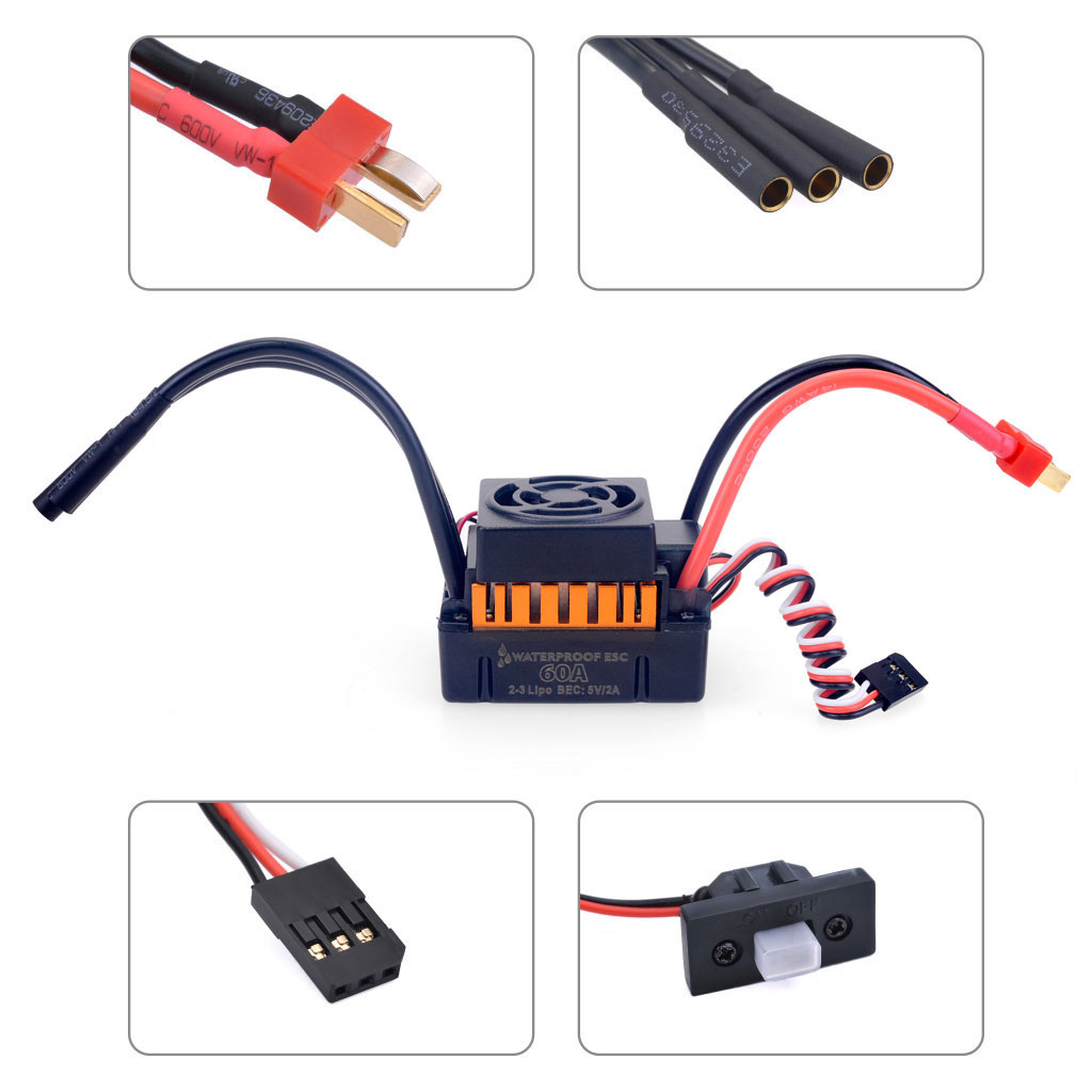 Moteur sans balais étanche pou - Esc Waterproof 60A avis et prix