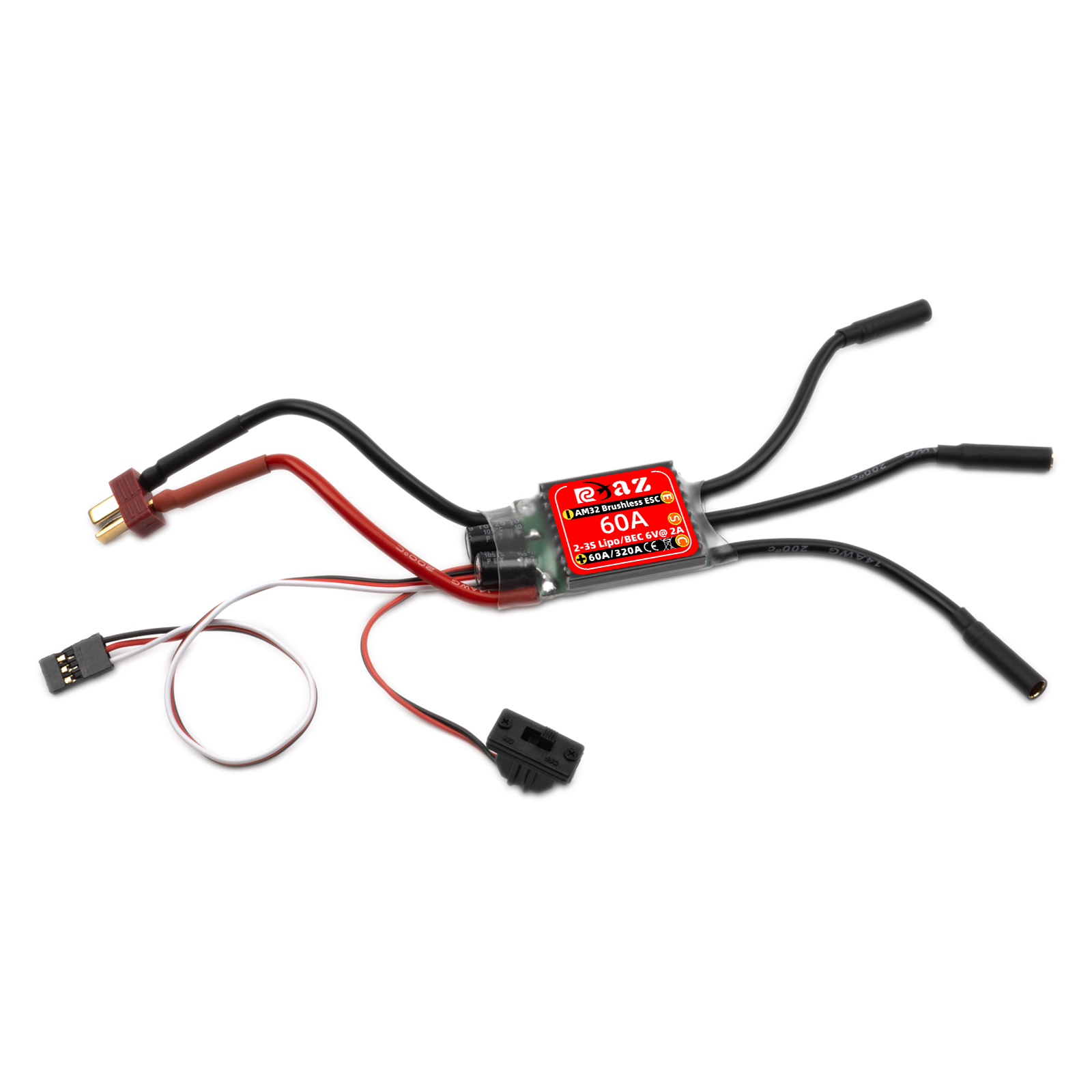 RCXAZ AM32 60A ESC sans balais - Esc Waterproof 60A avis et prix