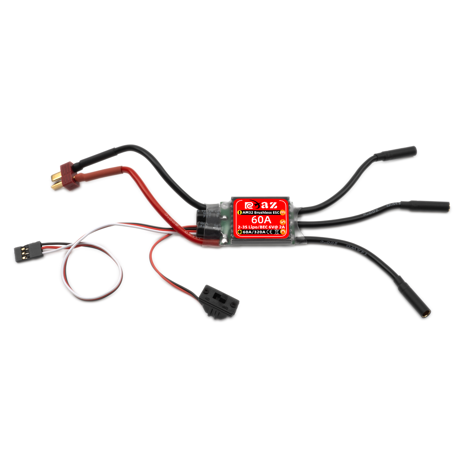 RCXAZ AM32 60A ESC sans balais - Esc Waterproof 60A avis et prix