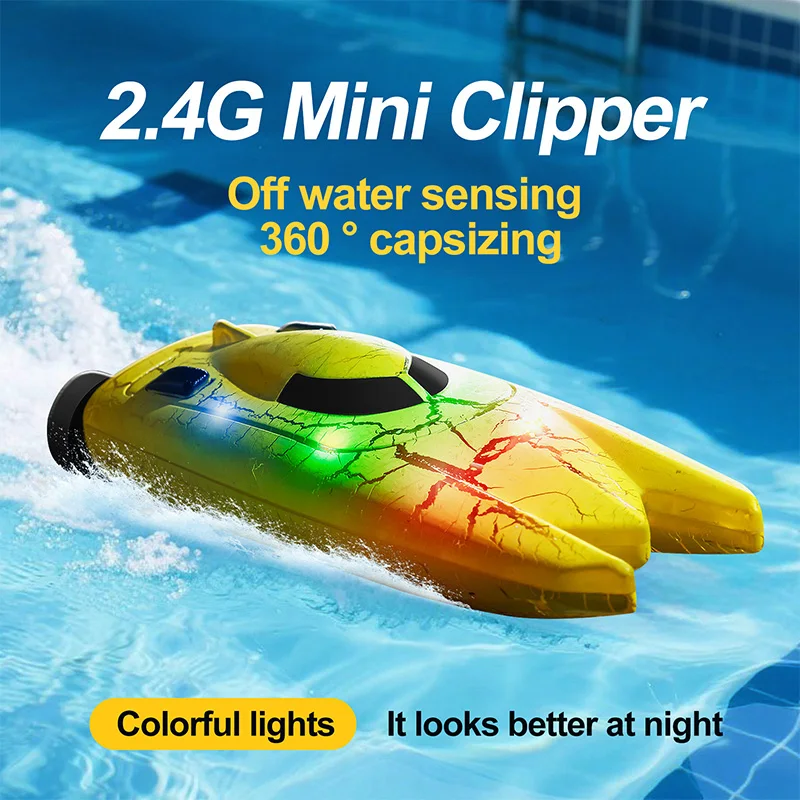 Mini bateau RC 2,4 GHz avec lu - Rc Hobby Grade Boat avis et prix