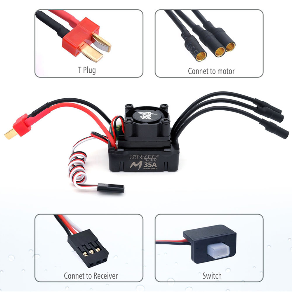 Contrôleur de vitesse ESC étan - Esc Waterproof 60A avis et prix